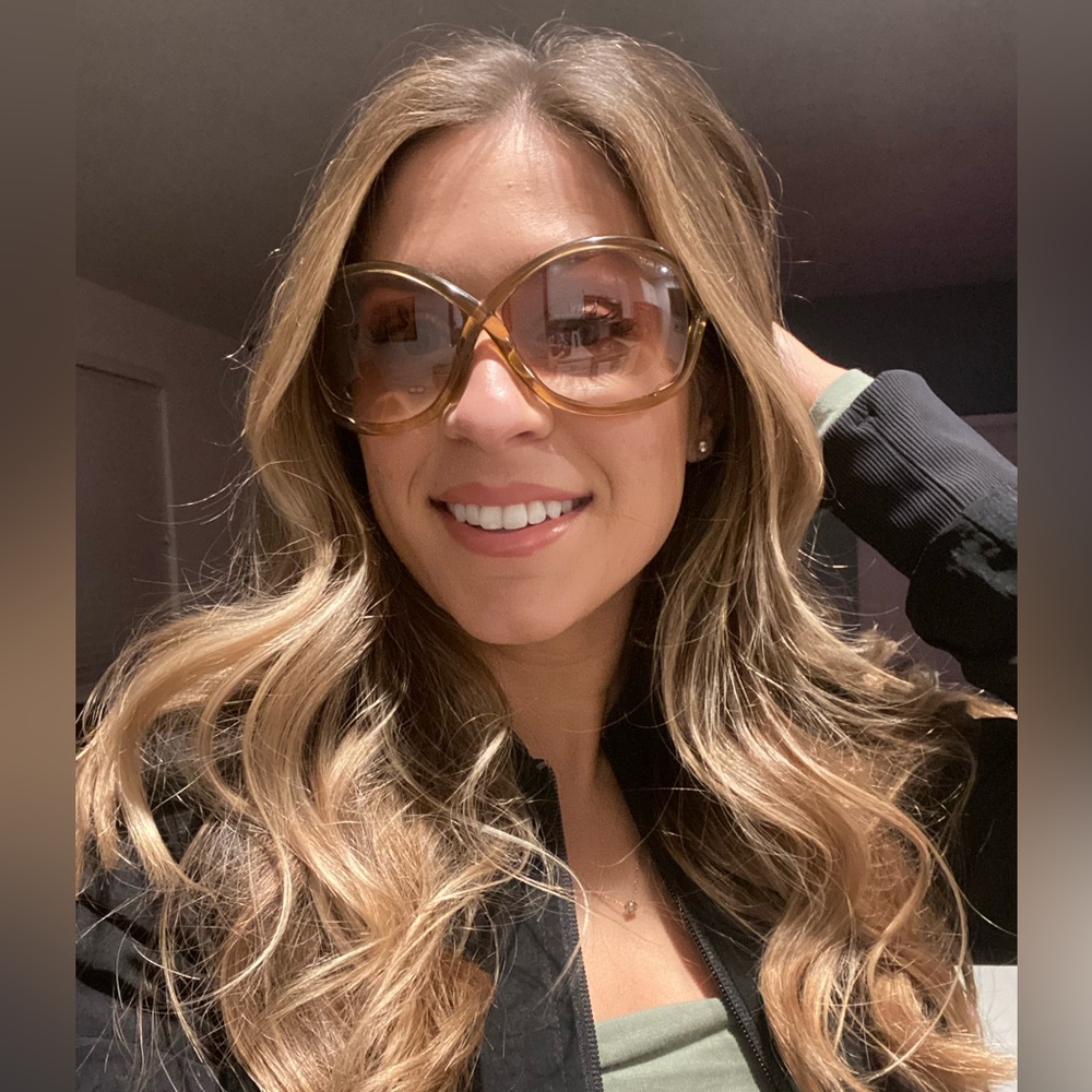 Tom Ford Whitney Oversized Sunglasses Light Brown